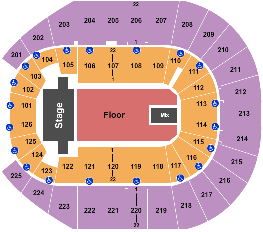 Simmons Bank Arena Trans-Siberian Orchestra Seating Chart